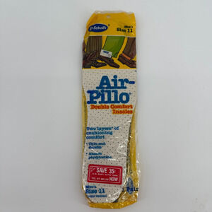 Dr. Scholls Comfort Air-Pillo Men Size11 1985 Shoe Insoles One Pair Trim To Fit